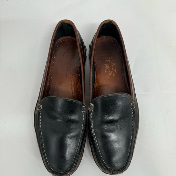 Allen Edmonds Gommus Mens Slip On Loafer Shoe Black Brown Size 10.5 - Picture 10 of 10
